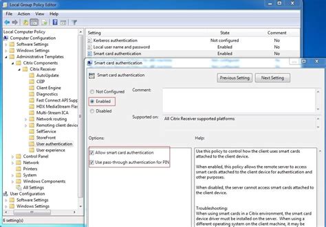 enable smart card logon active directory|Smart Card Group Policy and Registry Settings.